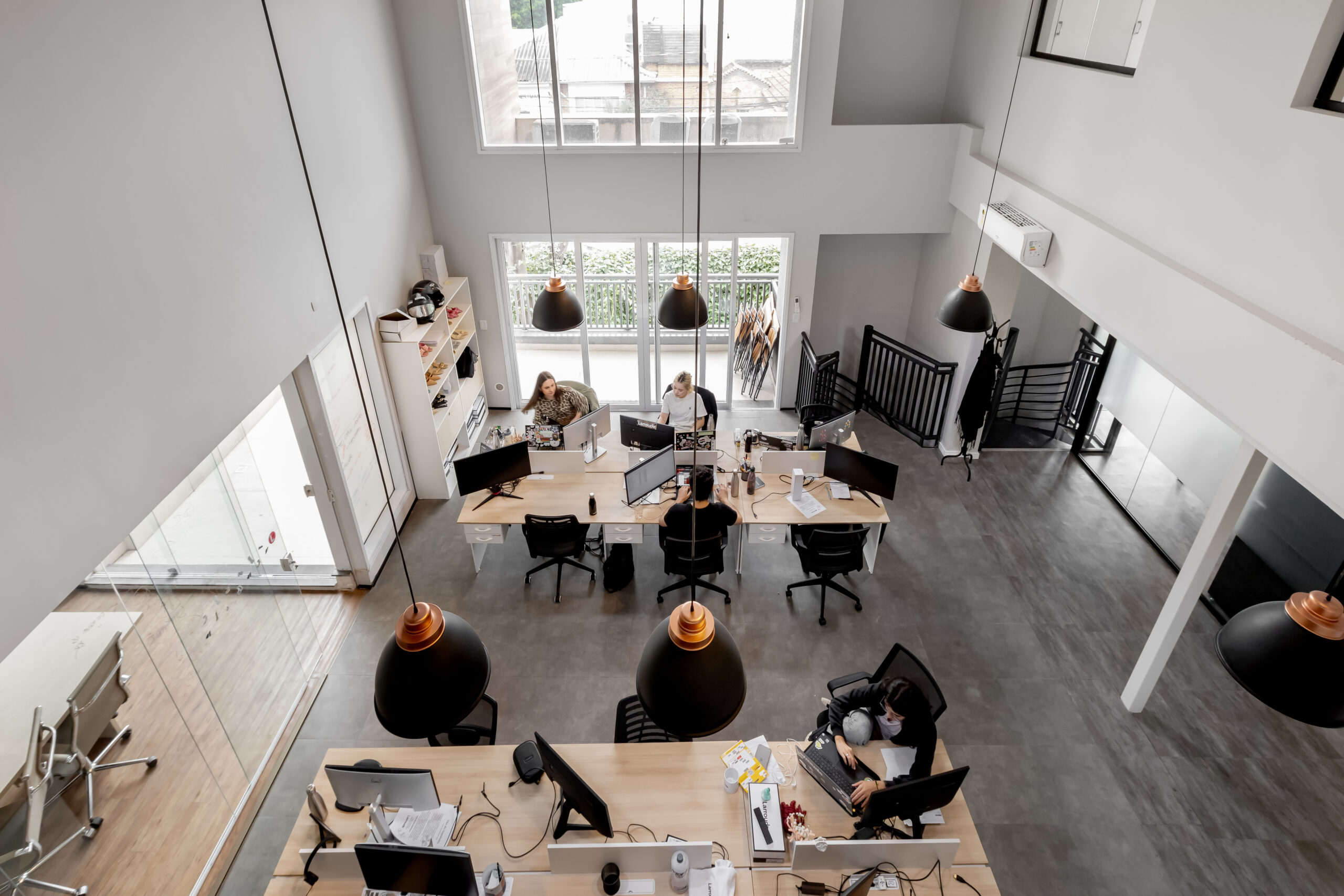 Laroude Escritório visto de cima